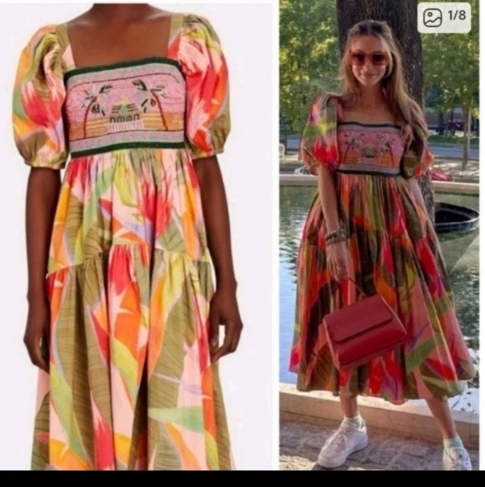 Farm Rio Beaded Mididress - Picture 1 of 4